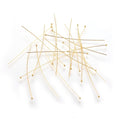 50pcs/Brass Ball Head pins, Golden Color, Size: about 0.5mm thick, 24 Gauge,, 50mm long, Head: 1.5mm
