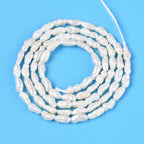 Natural Cultured Freshwater Pearl Beads Strands, Baroque Keshi Pearl, Stick, Creamy White, 2.5~10.5x1.5~3x1.5~3mm, Hole: 0.5mm, about 47~72pcs/strand, 13.78~14.17 inch(35~36cm)