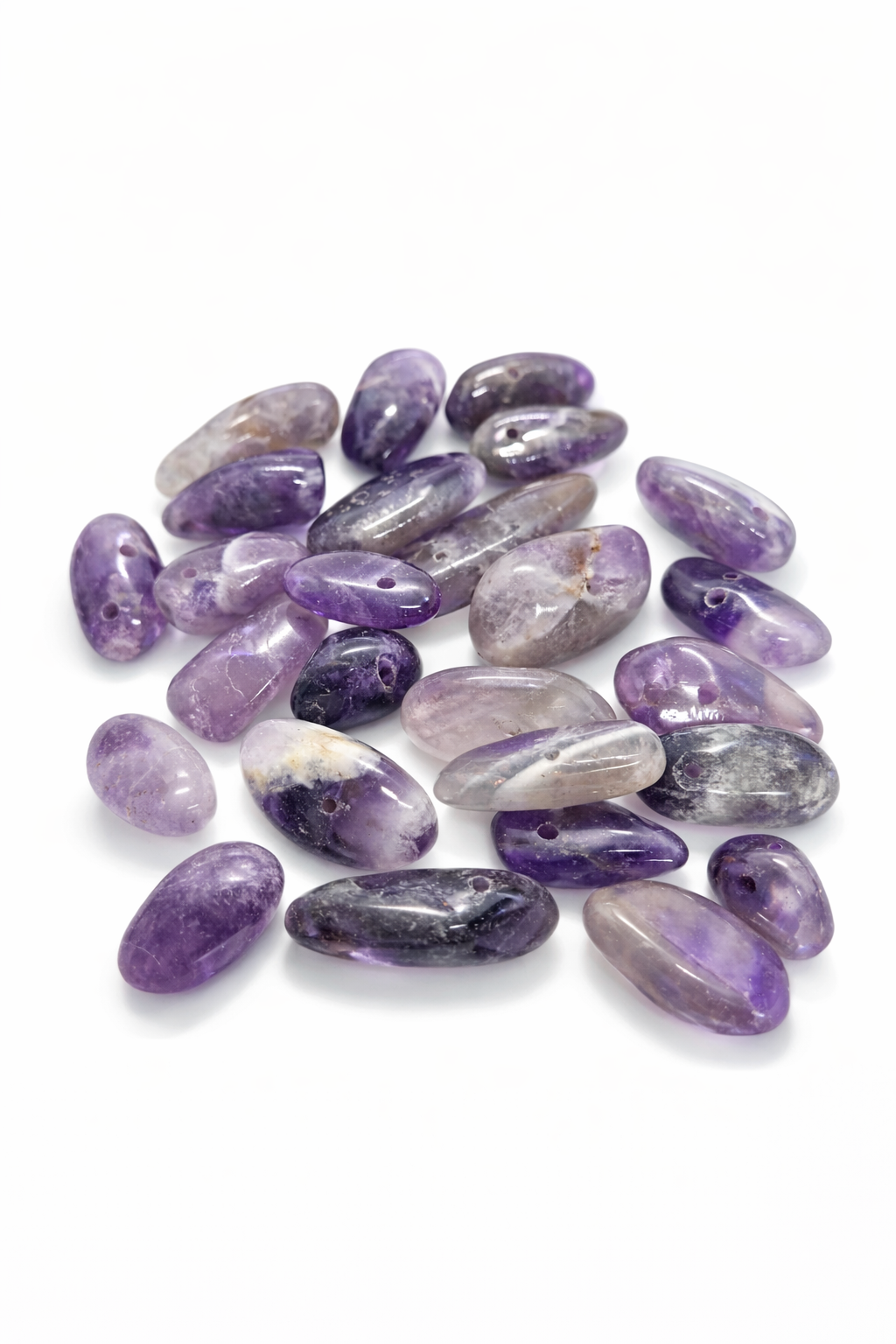 Amethyst beads, various sizes/1pc