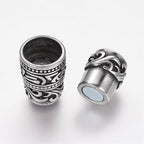 304 Stainless Steel Magnetic Clasps/25x12.5mm, Hole: 8.5mm